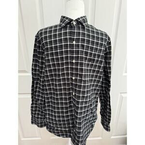 Ralph Lauren Polo Men’s Black & White Plaid Long Sleeve Button‎ Up- M